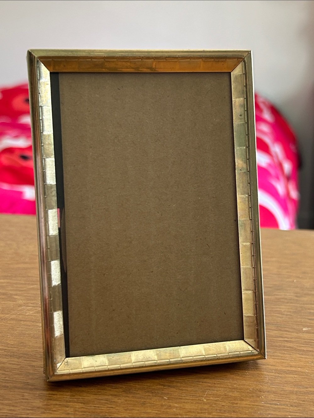 Vintage Brass/Gold Mosaic Photo Frame - Elegant Home Accent